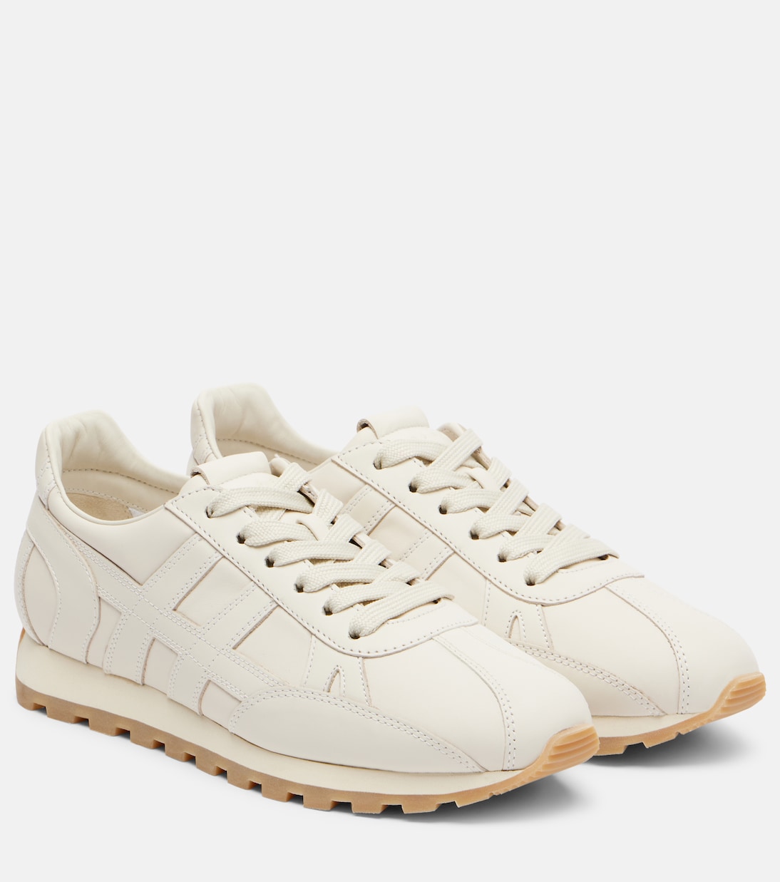 H671 замшевые кроссовки Hogan, Yogurt