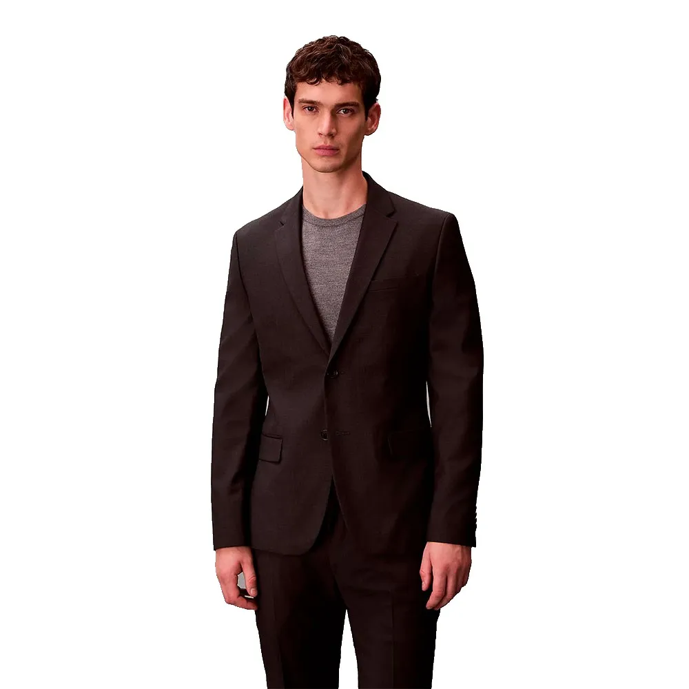 

Блейзер Calvin Klein LV14LE414G приталенного кроя, коричневый