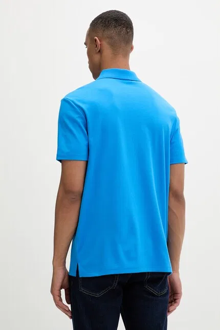 Поло Calvin Klein из хлопка, синий — фото 2