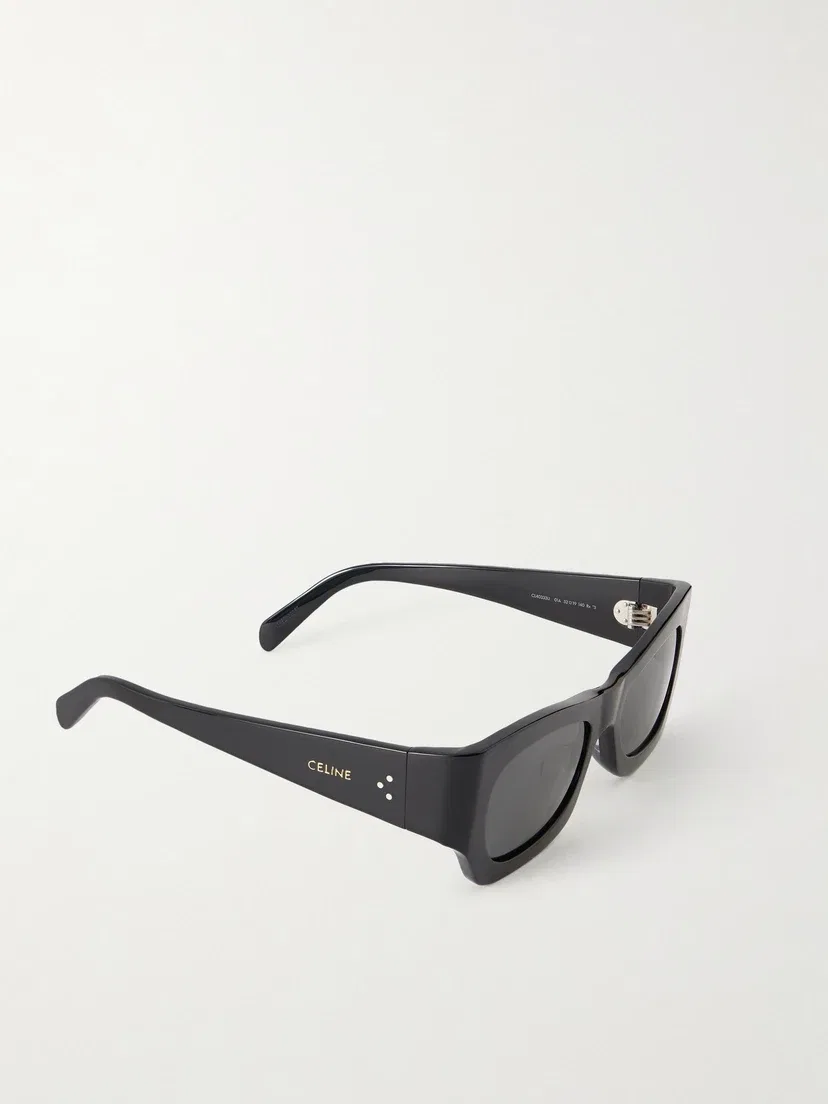 Квадратные солнцезащитные очки из ацетата CELINE EYEWEAR, черный — фото 3