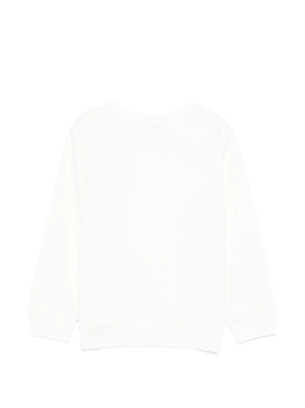Свитшот с круглым логотипом Stella Mccartney Kids, бежевый — фото 2