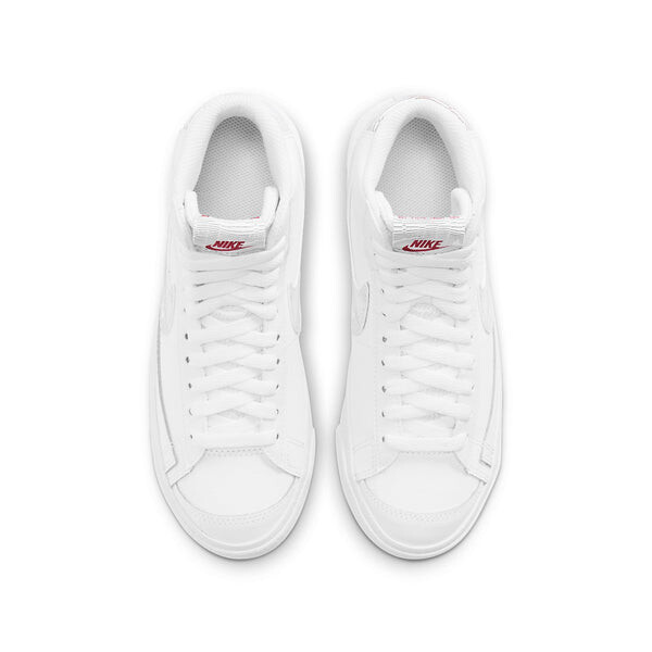 Кроссовки blazer mid '77 'white logo print' Nike, белый — фото 4