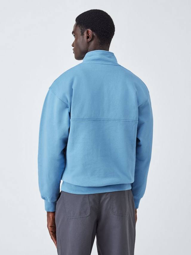 

Хлопковый свитер с молнией на четверть Colorful Standard, Seaside Blue