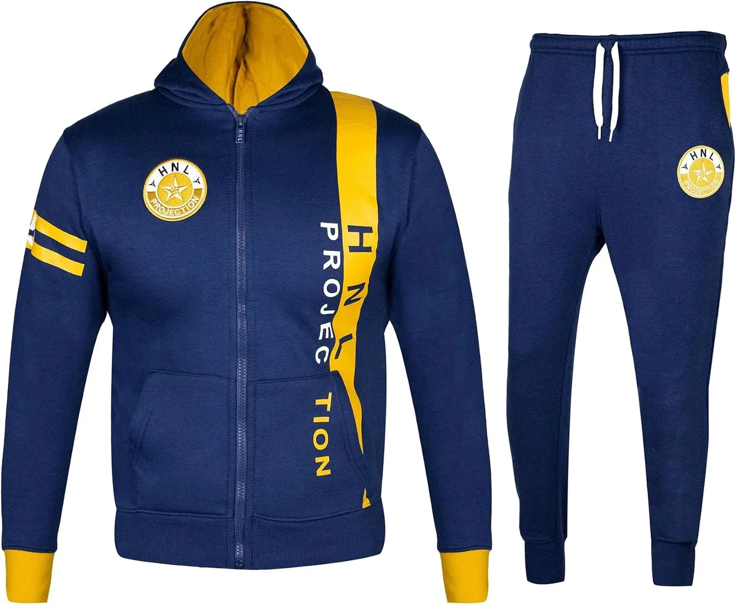 Детский спортивный костюм с капюшоном A2Z 4 Kids, Indigo & Mustard