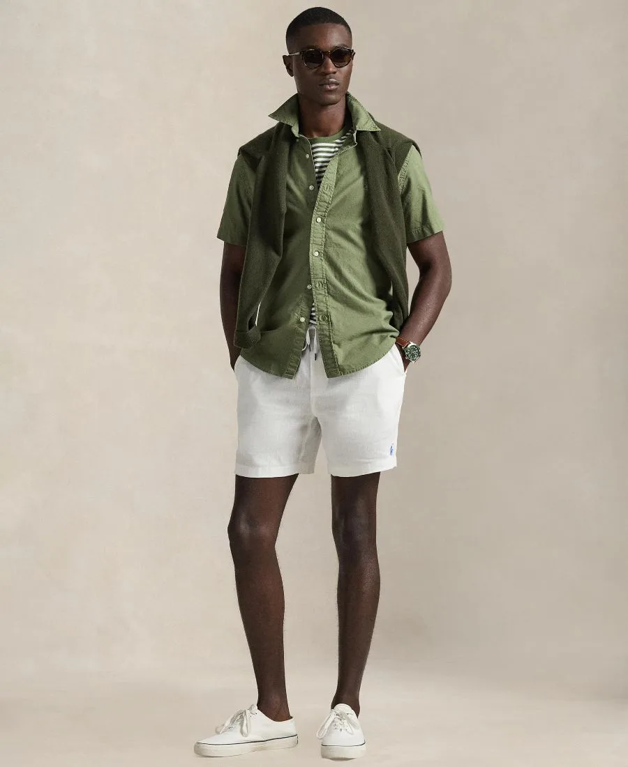 Мужская рубашка Оксфорд, окрашенная в готовом виде Polo Ralph Lauren, Garden Trail — фото 2