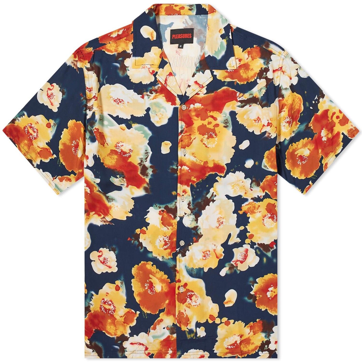 

Рубашка с коротким рукавом Pleasures Portion Short Sleeve Shirt, цвет Dark Navy