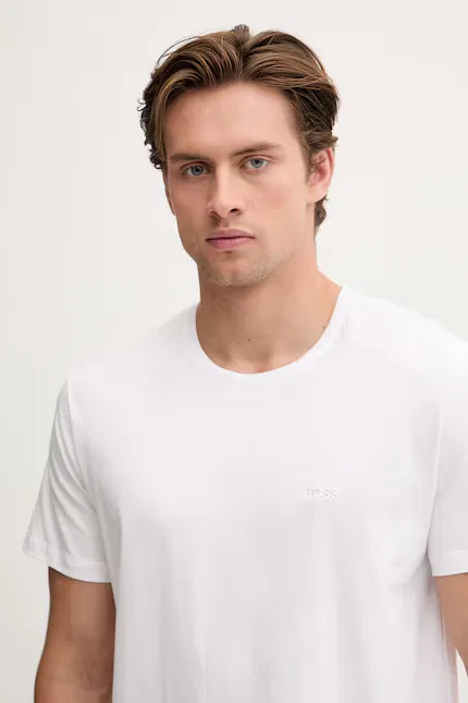 Футболка хлопковая TShirtRN BOSS, белый — фото 4