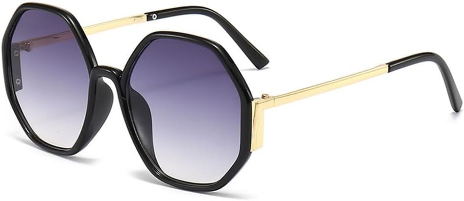 

Солнцезащитные очки MUTYNE Hexagon для женщин, нестандартные солнцезащитные очки для мужчин, очки для вождения и рыбалки, защита от УФ-излучения UV400, класса люкс, Black