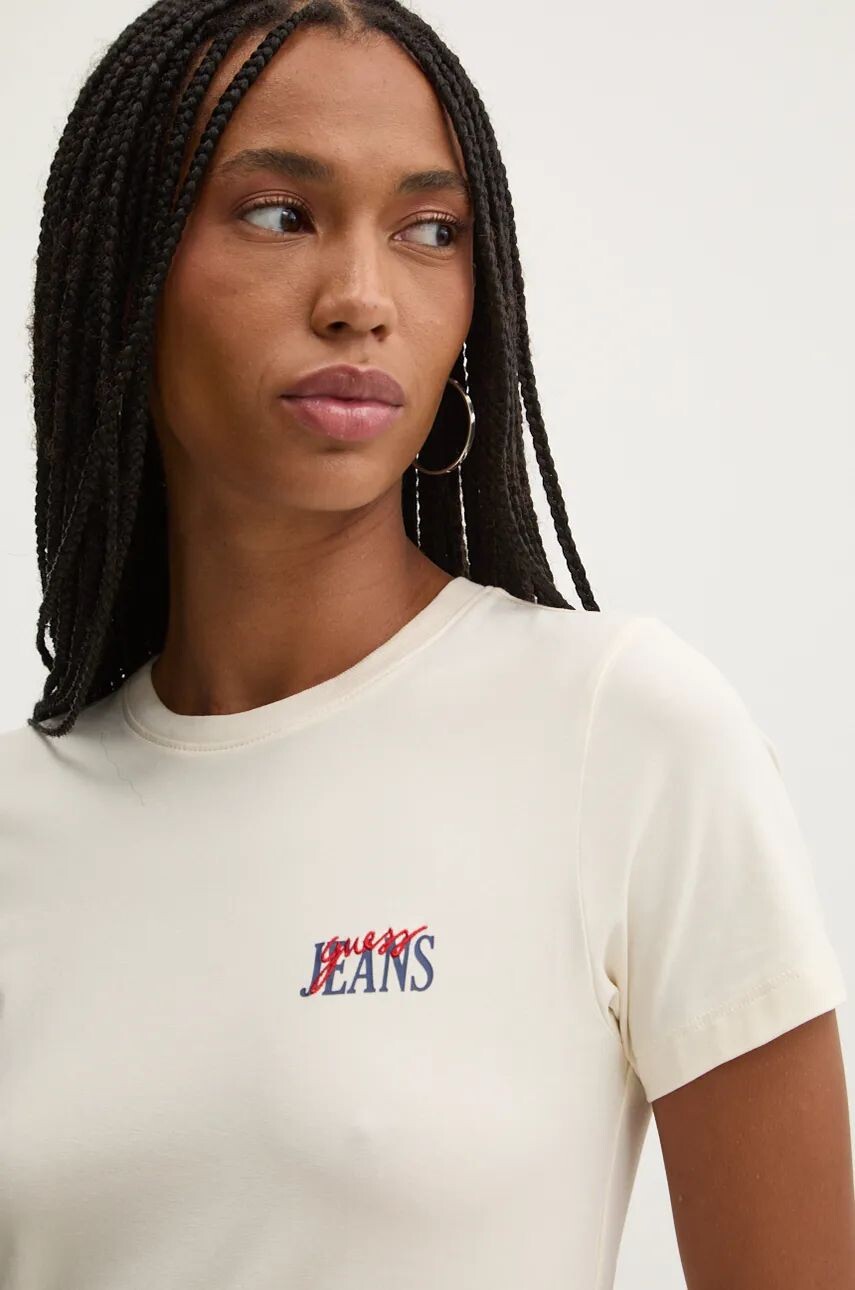 

Футболка Guess Jeans, бежевый