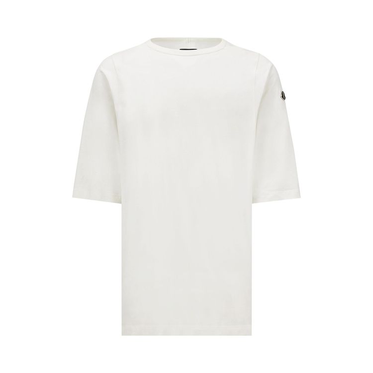 

Футболка Moncler x Rick Owens Knitted Crewneck Short-Sleeve Tee 'Milk', белый