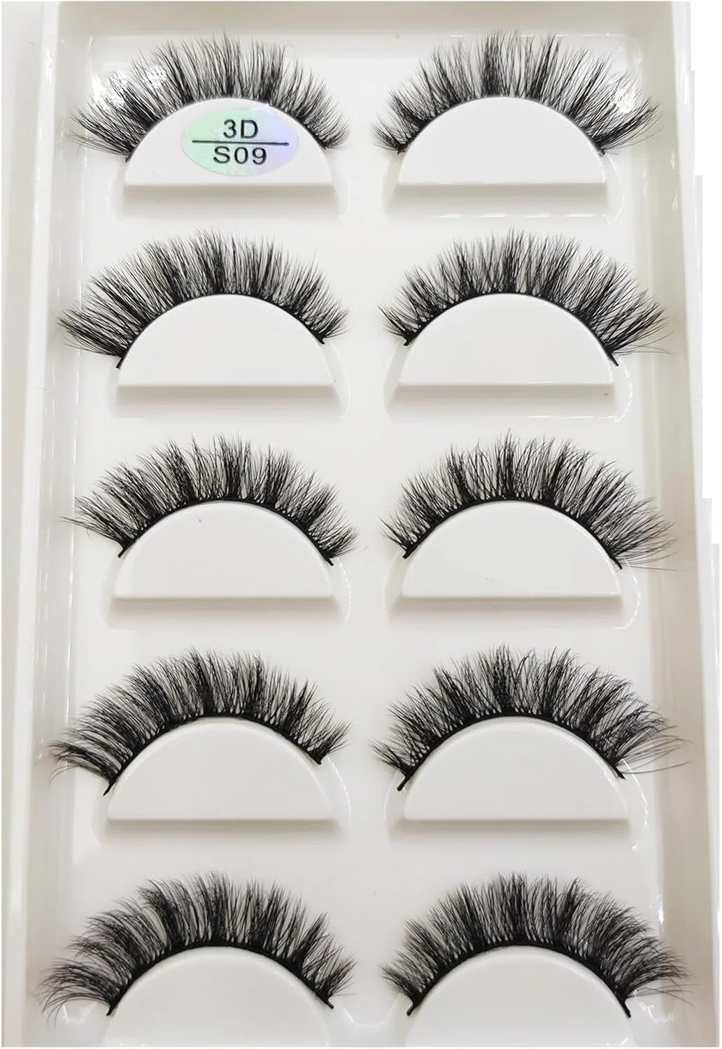 Накладные ресницы UAMOU 10/50 Box 37 Styles 5 Pairs Natural 3D