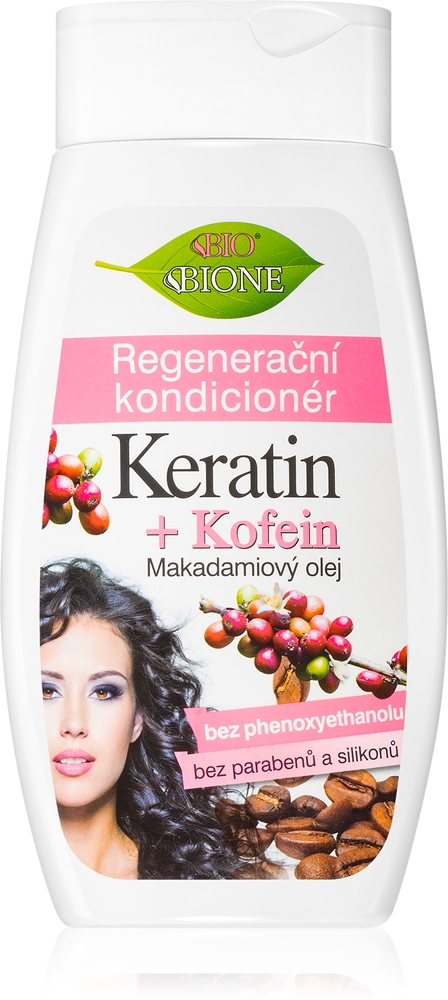 

Восстанавливающий кондиционер для волос с кератином и кофеином Bione Cosmetics, 260 мл