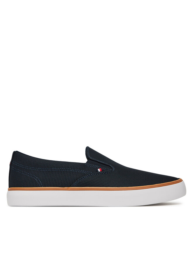 

Тканевые кроссовки Th Hi Vulc Core Low Ii Slipon FM0FM05514 Tommy Hilfiger, синий