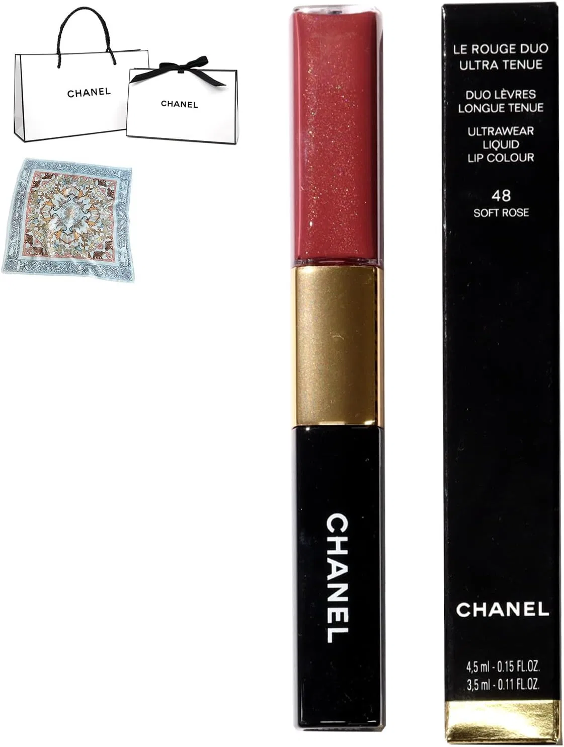 Жидкая помада Chanel Le Rouge Duo Ultra Tuniu, 48 Soft Rose