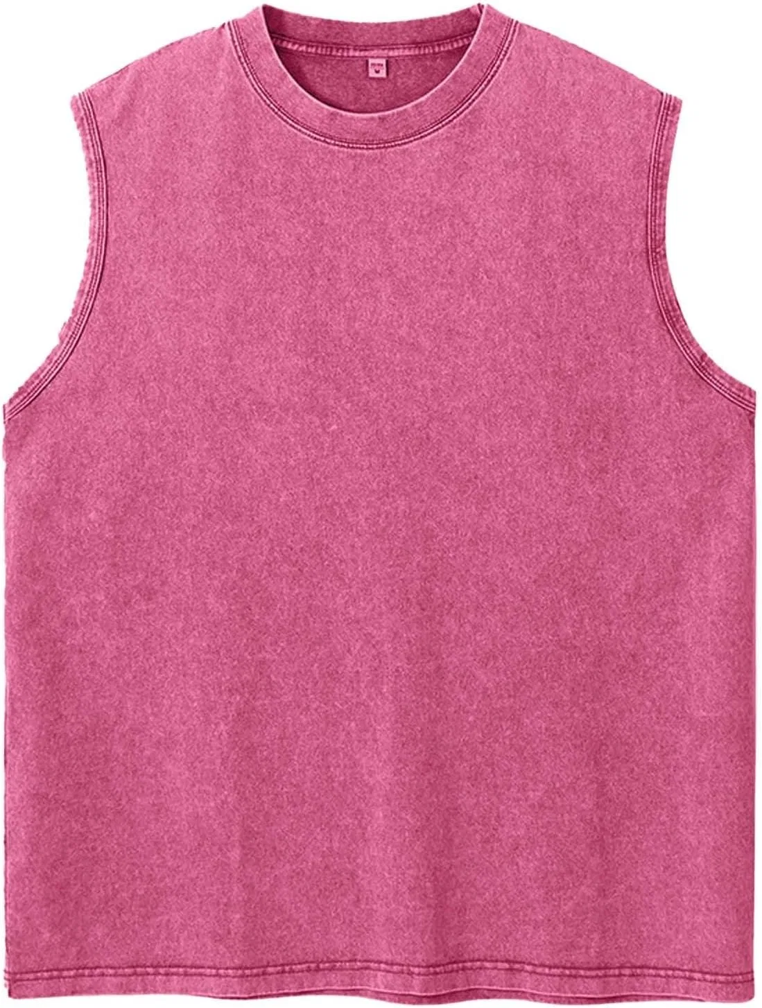 Мужской топ-майка из хлопка, Generic, #A04-hot Pink