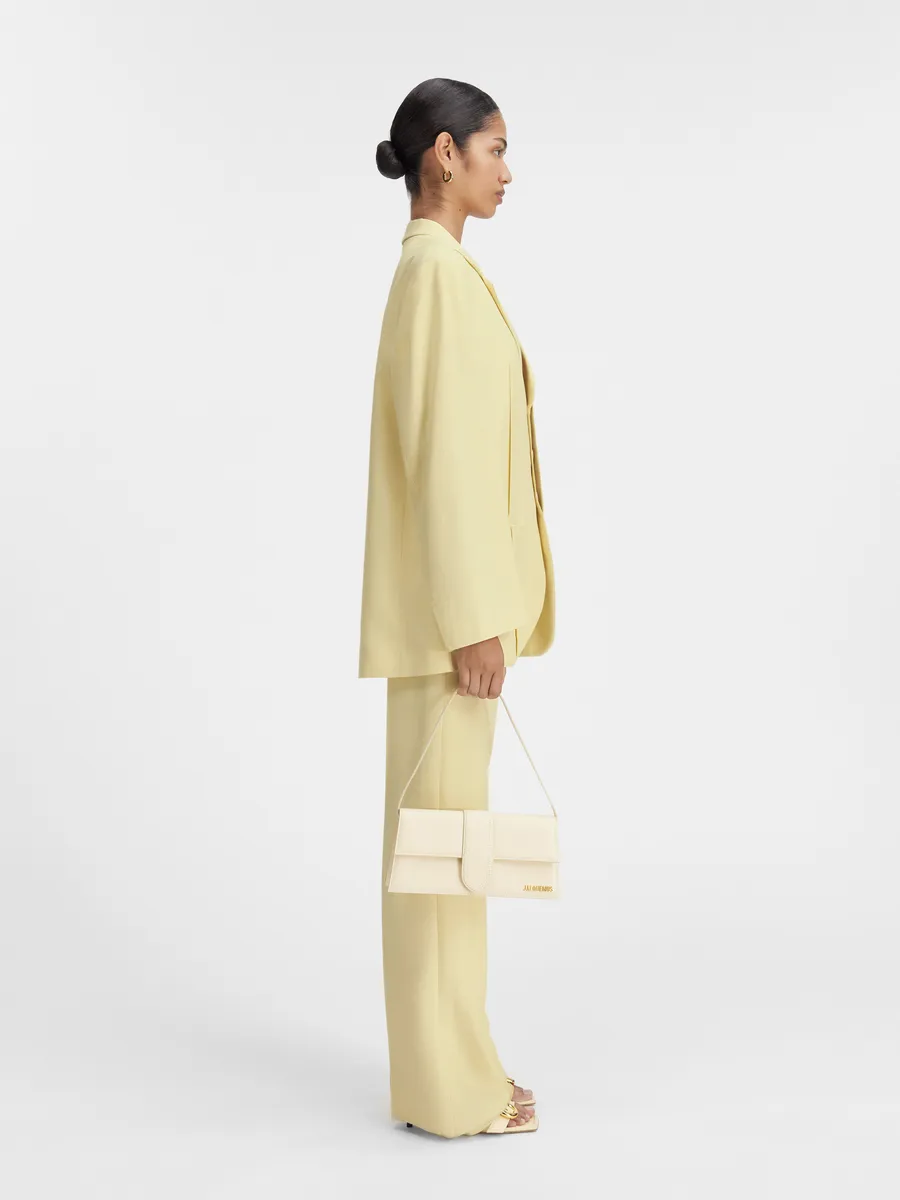 

Квадратный пиджак Вест-д'омм Jacquemus, бледно-желтый