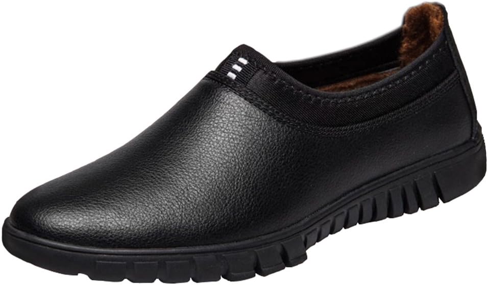 

Мужские повседневные мокасины Beinfaith из натуральной кожи, без шнурков, черный