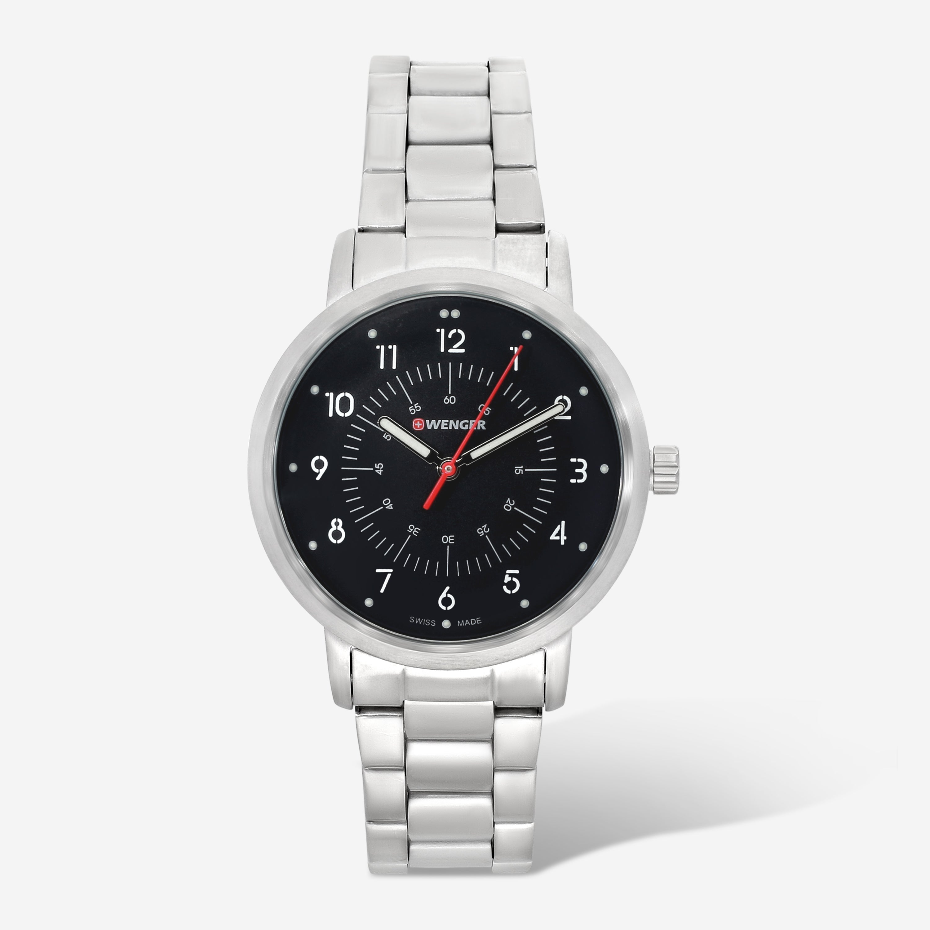 

Часы женские Wenger Swiss Army 01.1621.114 Avenue с черным циферблатом 35 мм