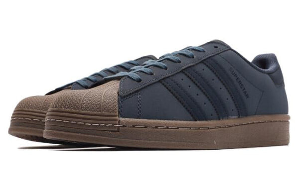 Кроссовки superstar shoes canvas 'navy gum' Adidas, синий — фото 3