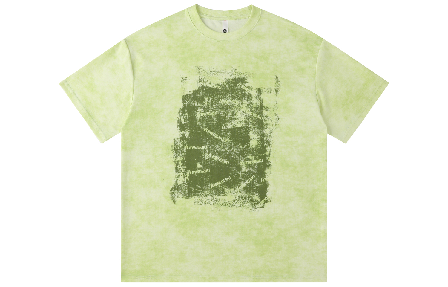 

Футболка с рукавом дроп-шиплер унисекс Kawasaki, зеленый