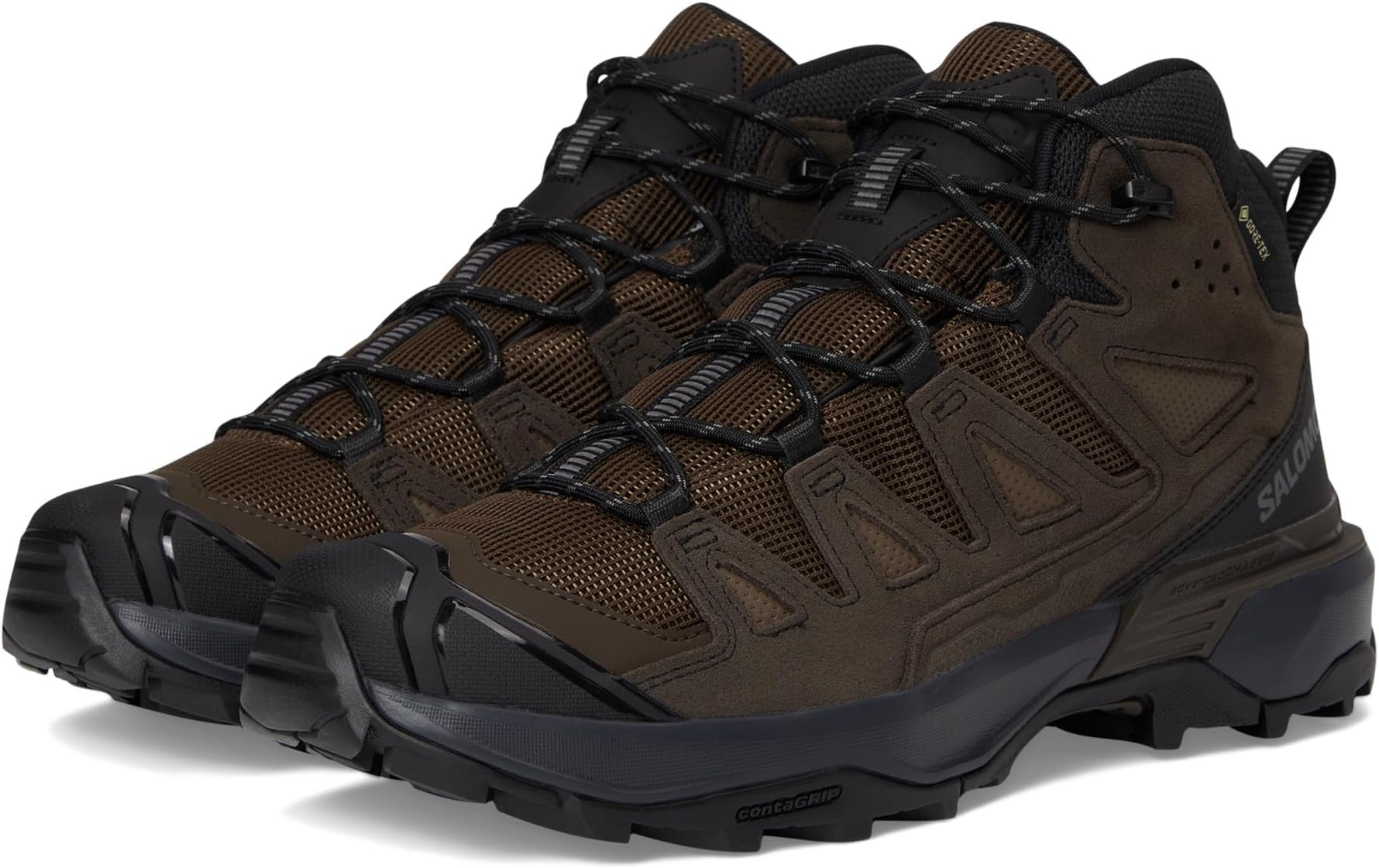 

Походные ботинки Salomon X Ultra LTR Mid GTX, цвет Dark Earth/Delicioso/Castlerock
