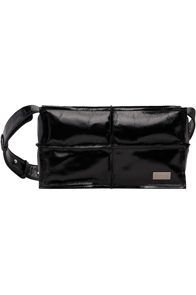 

Сумка из мятой кожи Mm6 Maison Margiela, черный