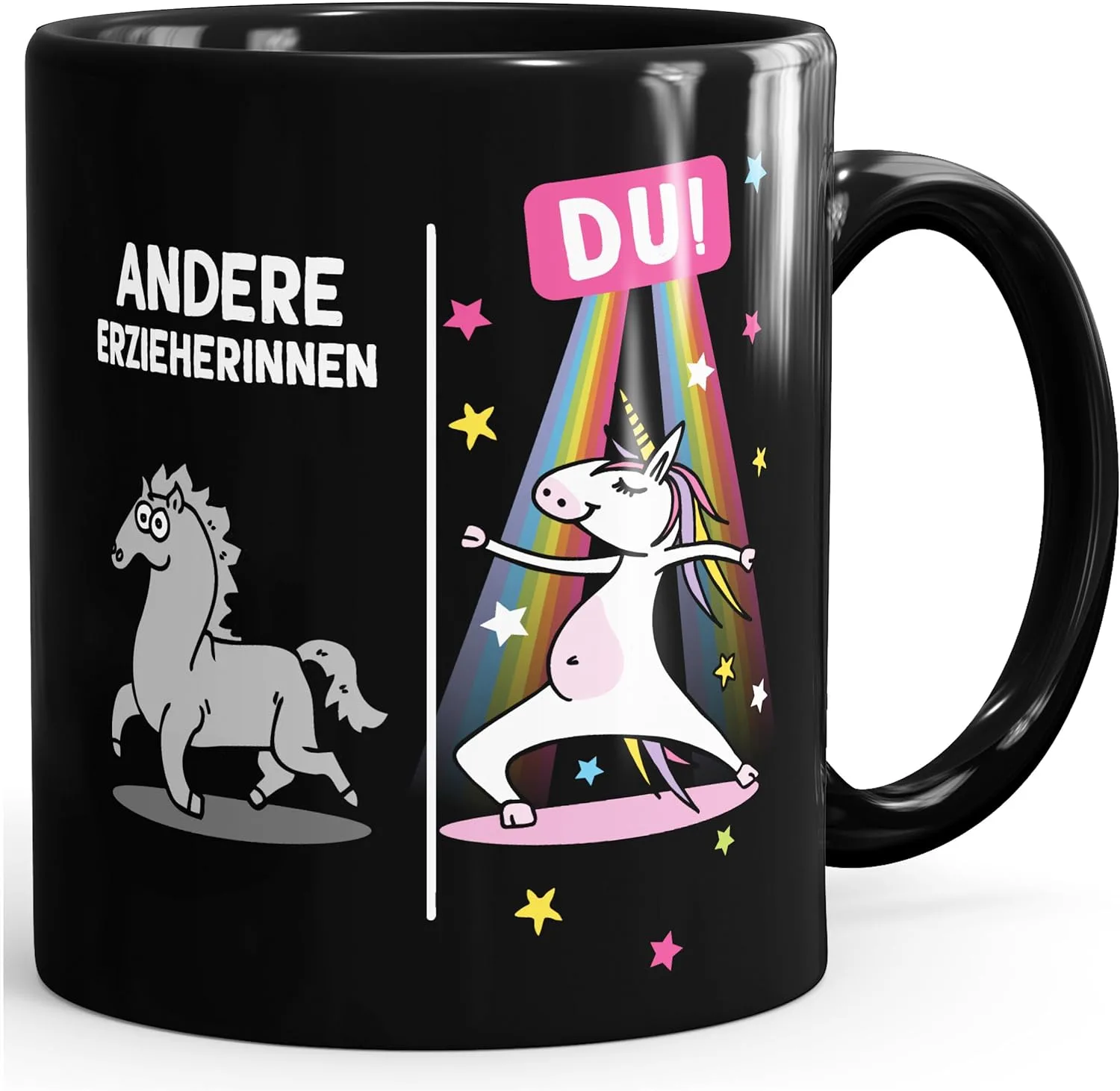 Кружка MoonWorks Unicorn Gift Teacher Farewell Nursery Other Architecture Black Standard