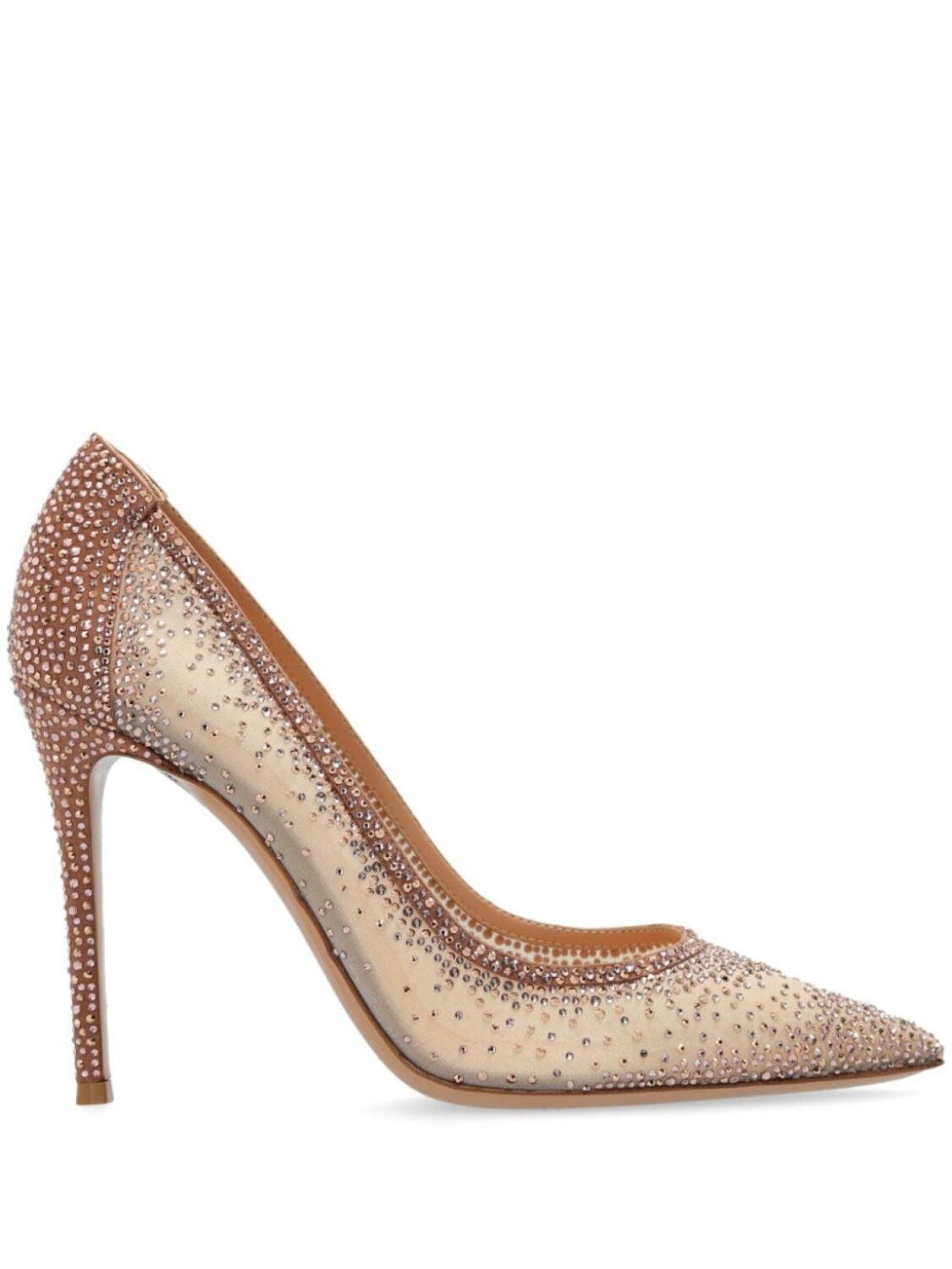 Gianvito Rossi туфли-лодочки Rania 100 мм из кожи, розовый