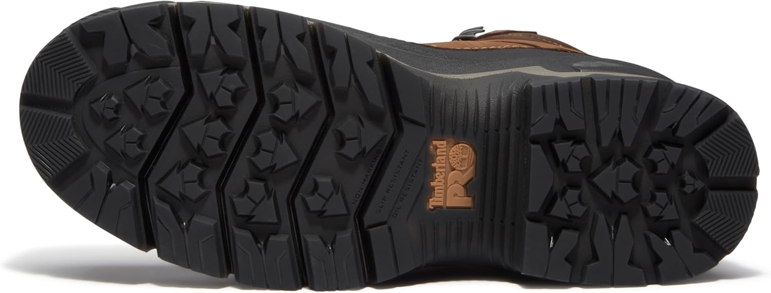 Timberland PRO Siberian, мужские, коричневые, с композитным мыском, EH, PR, водостойкие/утепленные, противоскользящие, 8 дюймов, рабочие ботинки, Medium Brown — фото 4