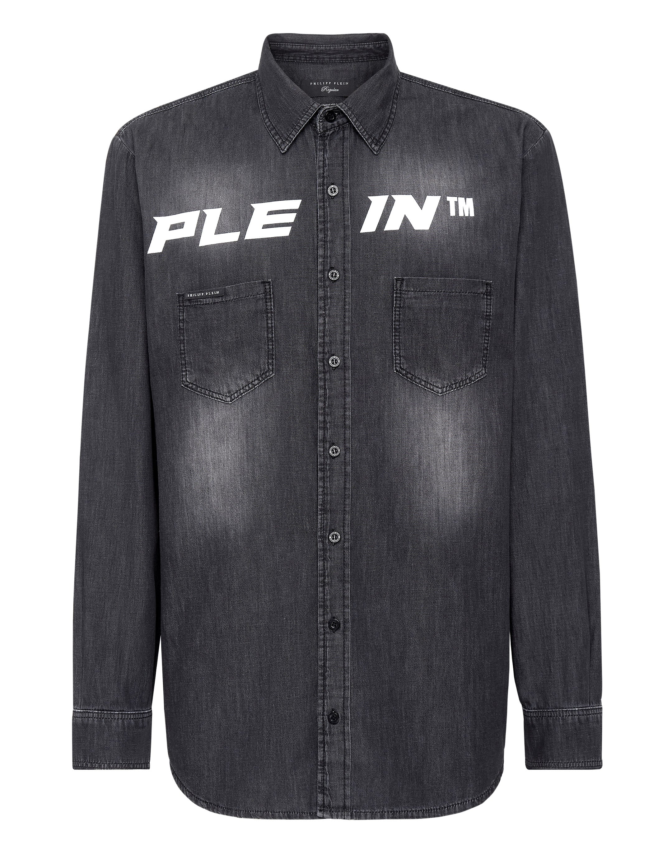 

Джинсовая рубашка Ls PHILIPP PLEIN, цвет storm grey