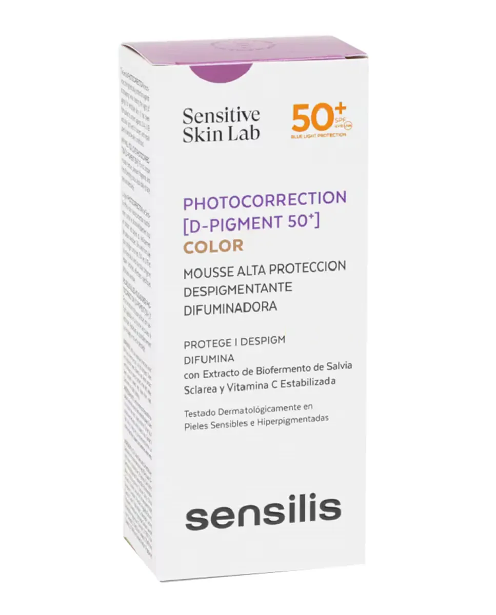 Крем для лица SPF SENSILIS Осветляющий мусс с цветом Фотокоррекция D-Pigment + — фото 2