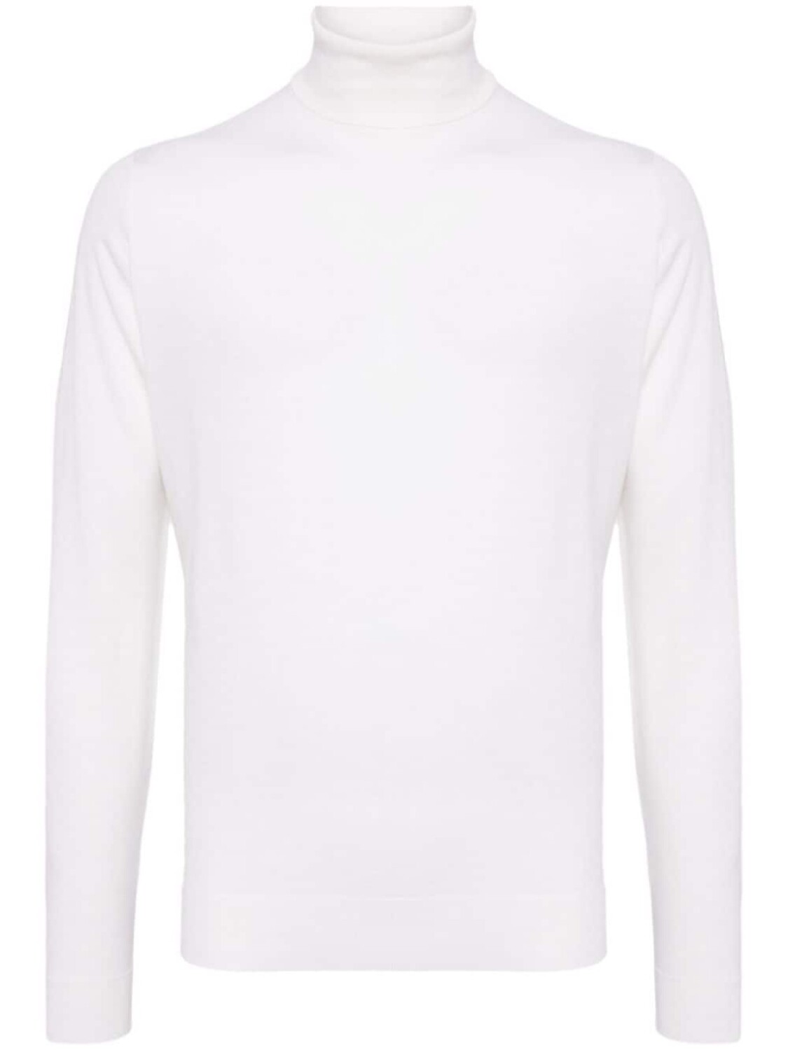 

John Smedley шерстяной джемпер с высоким воротником, белый