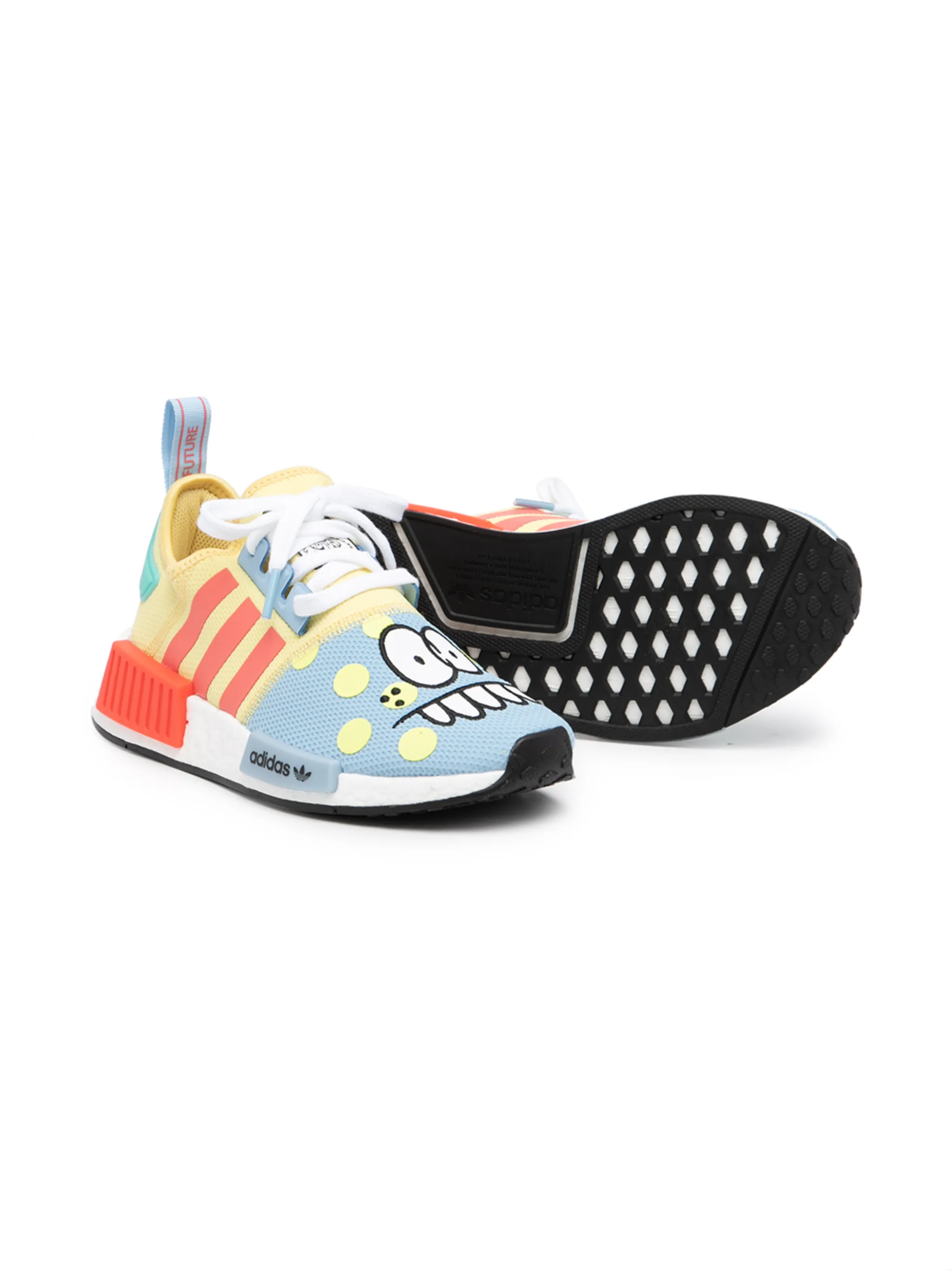 Кроссовки NMD_R1 из коллаборации с Kevin Lyons Adidas Kids, мультиколор — фото 2