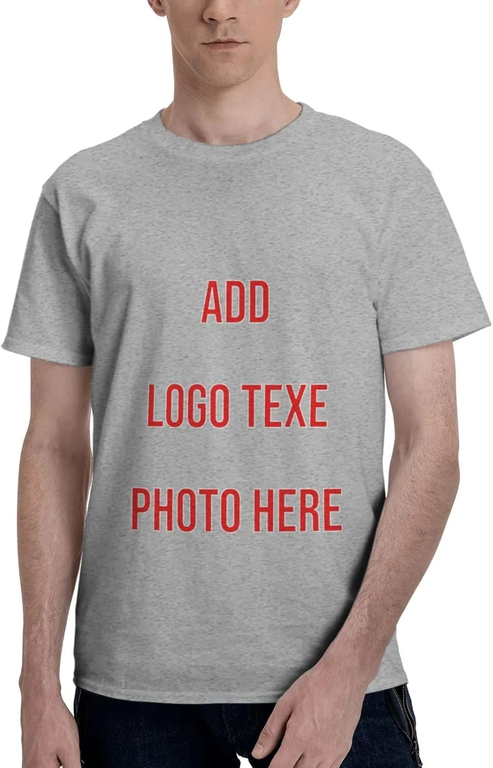 

Футболка с нанесением текста и логотипа