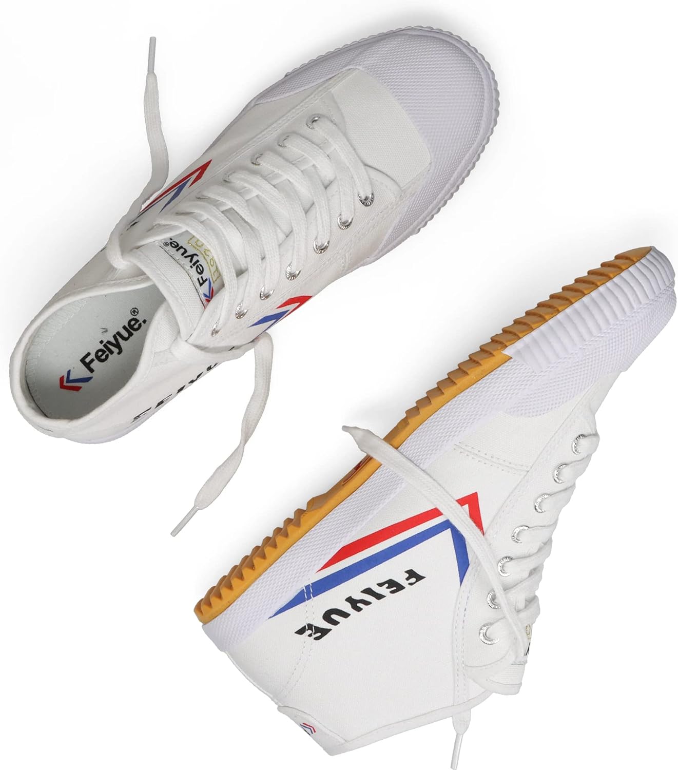 FEIYUE Fe Mid 1920 Холщовые Боевыe Туфли, Унисекс Средние Кроссовки для Боевых Искусств, Паркура, Тяжелой Атлетики и Для Повседневной Носки, белый — фото 3