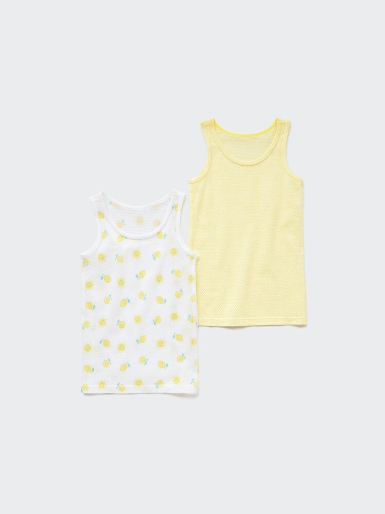 

Майка из хлопковой сетки/комплект из 2 штук Uniqlo, желтый