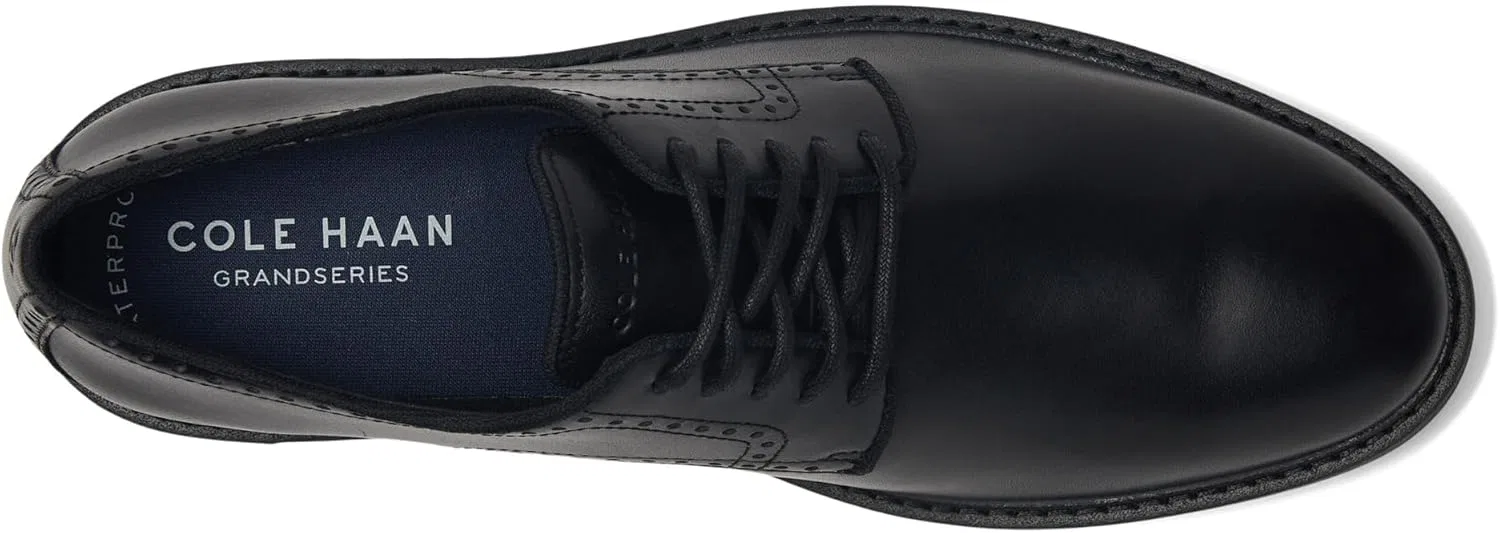 Мужские классические оксфорды Cole Haan с гладким носком, Black Waterproof — фото 3