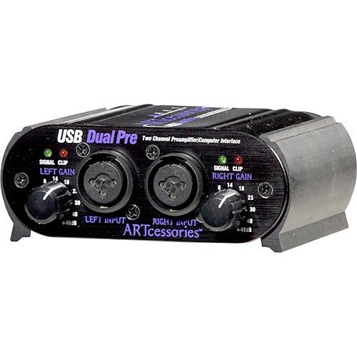 

Цифровой аудиоинтерфейс ART USB Dual Pre USB 1.1 с двумя микрофонными предусилителями