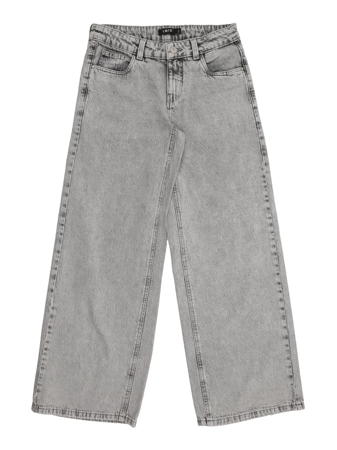 Джинсы LMTD Wide leg Jeans NLFBIRM серого цвета