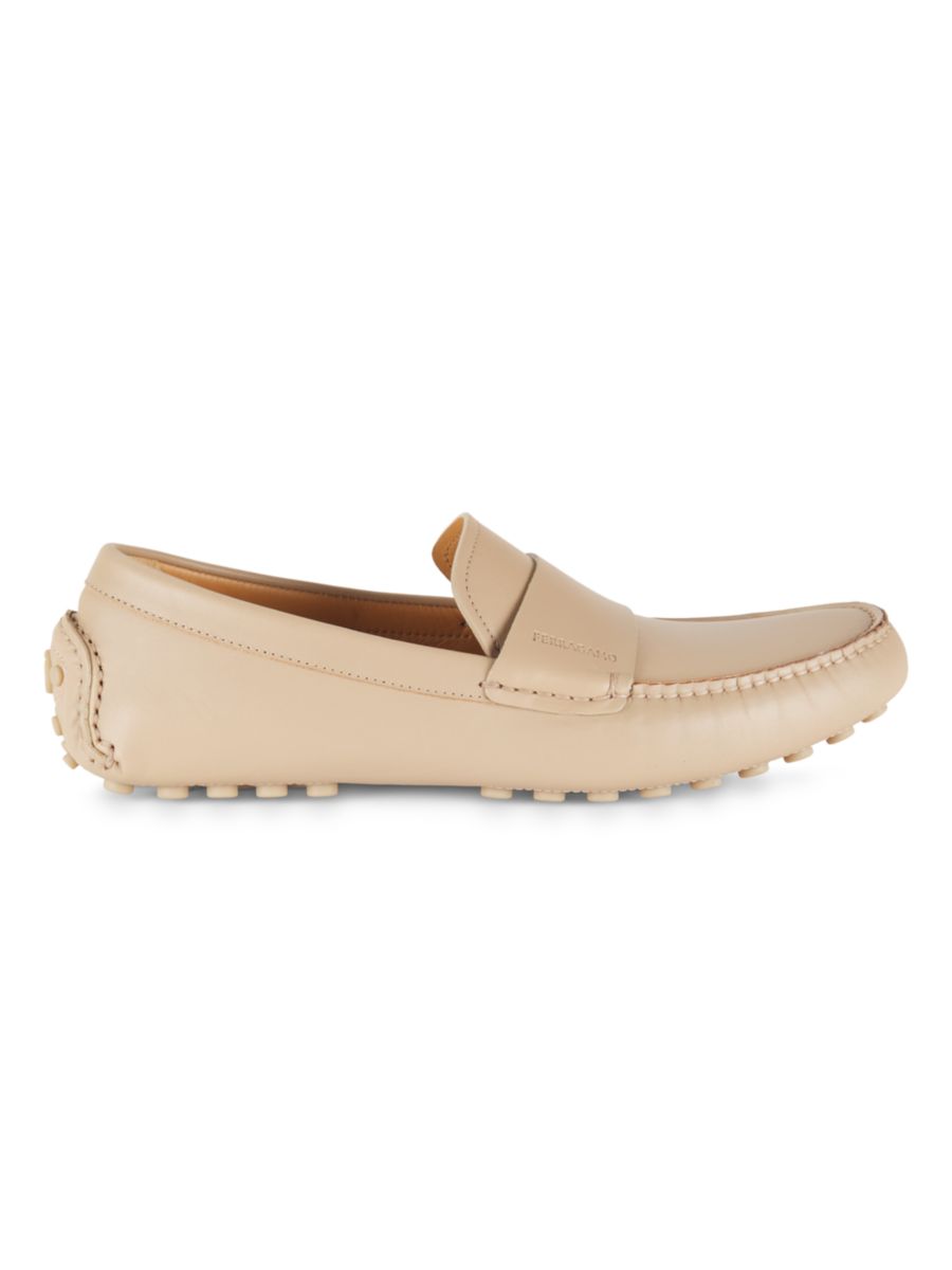 

Кожаные мокасины Giulito для вождения FERRAGAMO, цвет Beige Kahki