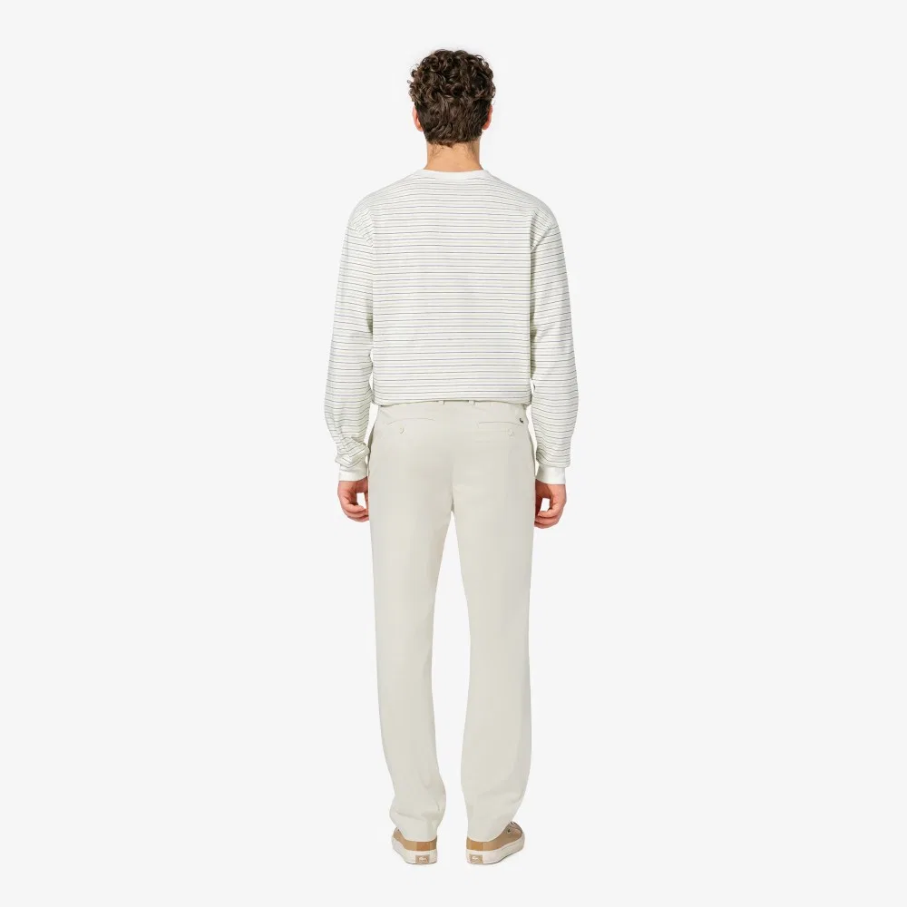 Мужские зауженные чиносы цвета айвори от Lacoste — фото 4