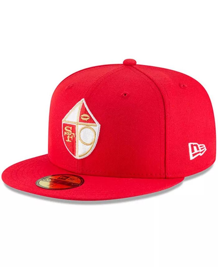 

Мужская бейсболка Scarlet San Francisco 49ers Omaha Throwback 59FIFTY Fitted Hat New Era