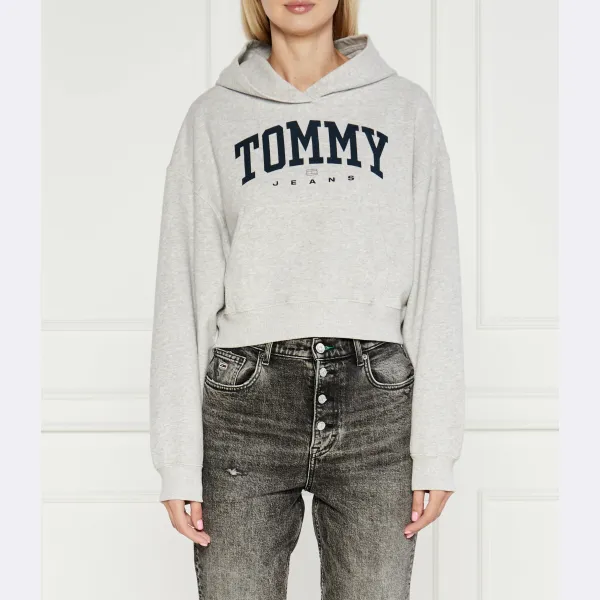 

Укороченная толстовка Tommy Hilfiger, серый
