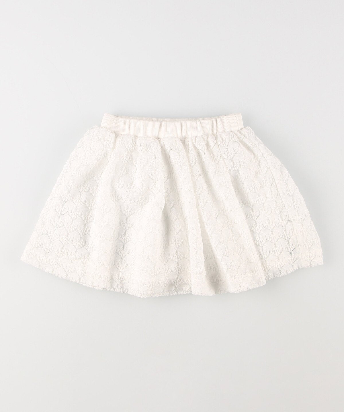 Кружевная юбка с подкладкой из брюк Comme Ca Ism, white