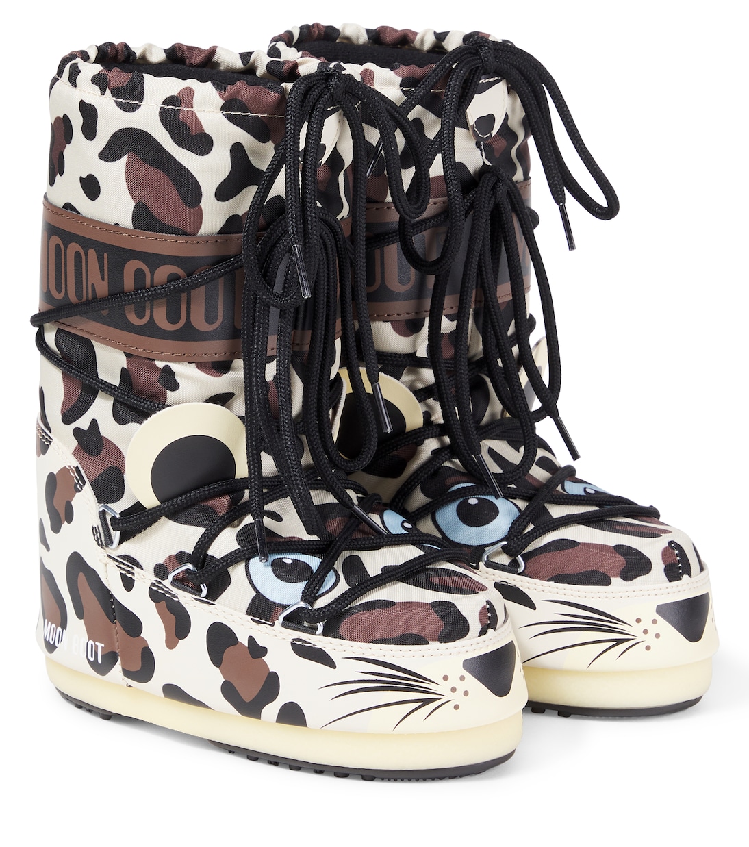 

Зимние ботинки Icon с леопардовым принтом Moon Boot Kids, Leopard