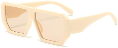 

Солнцезащитные очки в винтажной оправе большого размера для женщин и мужчин, ретро-очки с многоугольными линзами, защитные очки для мужчин и женщин, прямоугольные очки MTZJH, 9