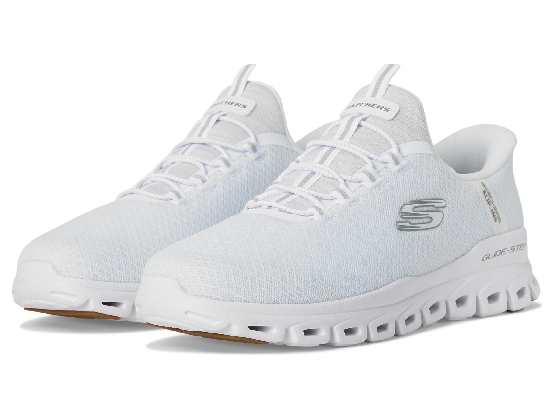

Кроссовки SKECHERS Glide-Step Noxus Hands Free Slip-in, белый
