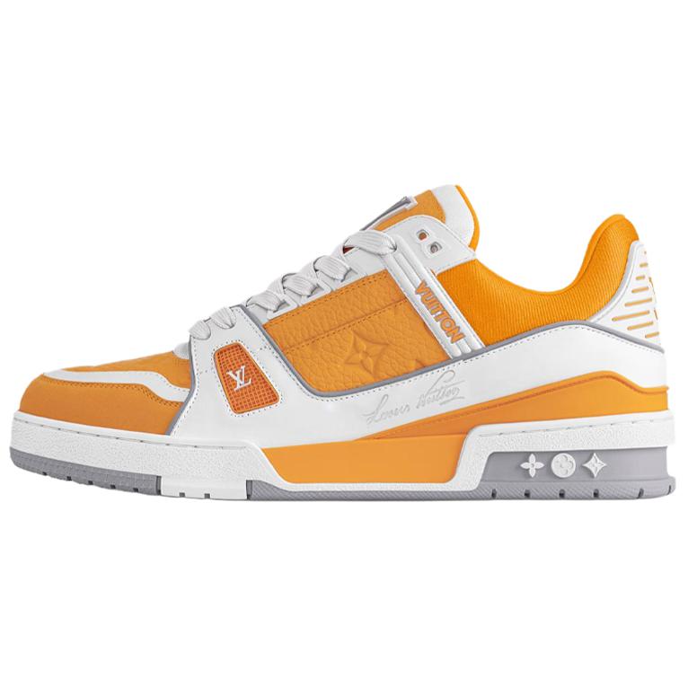 

LOUIS VUITTON Кроссовки для скейтбординга Trainer Low-Top, мужские, желтые