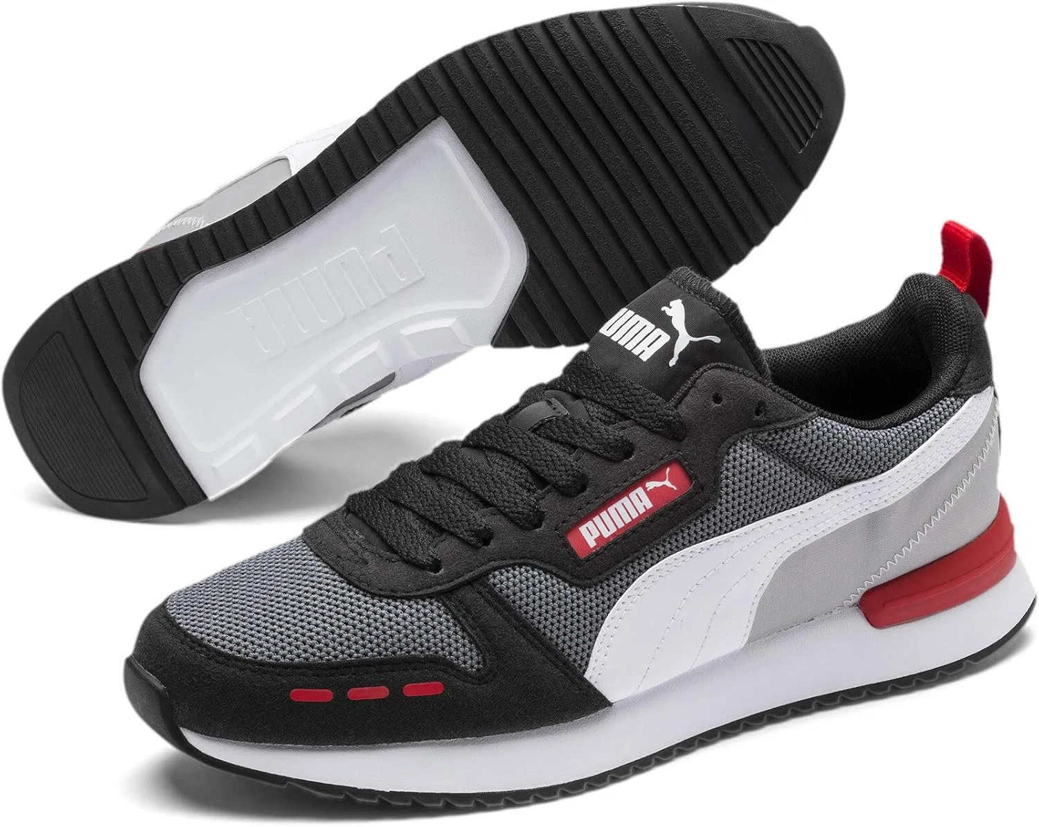 Мужские черные кроссовки Puma R78 — фото 3
