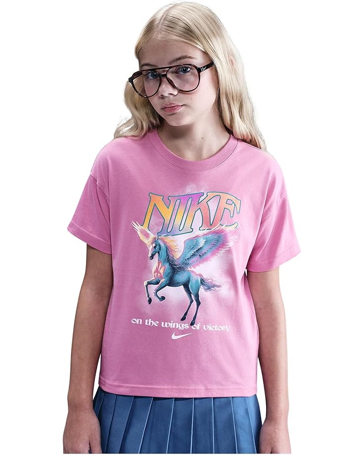 

Футболка Nike Kids Sportswear T-shirt - Take Flight Photo, цвет Magic Flamingo